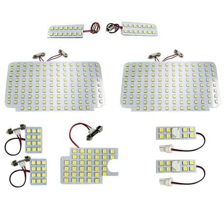 ハイエースコミューター (4型/5型) (GL) /ルームランプセット/9ピース/SMD 合計347発/LED/HIACE 互換品