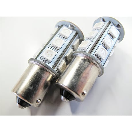 S25 / 3CHIP SMD / 18連 / シングル球 / 150°/  オレンジ アンバー / 2個 / LED / 互換品