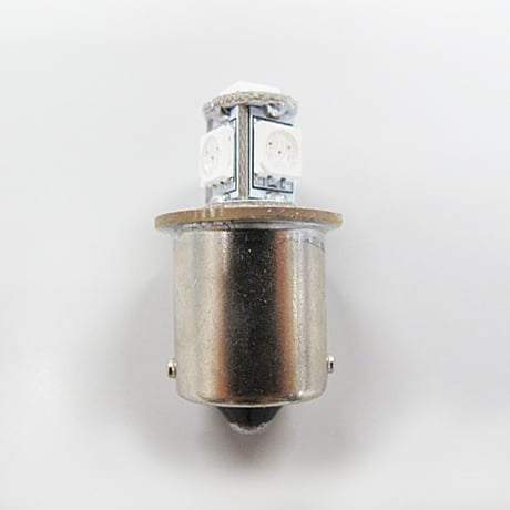 12V用 / S25 / 180° / 3チップ SMD / 5連 / シングル球 / オレンジ / 2個セット/ LED/互換品