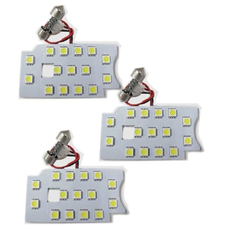 【互換品】ハイエース 200系 (4型/5型) ＤＸタイプのみ / ルームランプセット / 3ピース / SMD 合計45発 /白 /送料無料