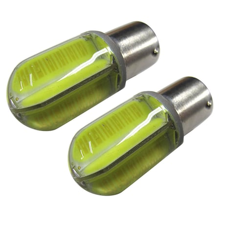 12V 24V /S25/48LED/COBチップ/透明シリコンコーティング/シングル球 180度/白/2個/互換品