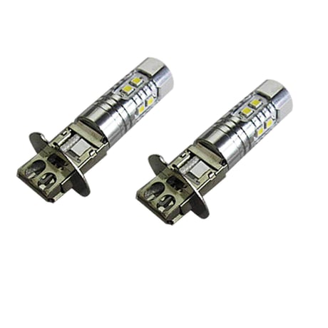 (12V/24V) H3 LEDフォグランプ / 10W / 白 / 2個セット / 互換品
