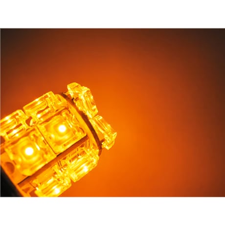 S25 / FLUX / 13連 / シングル球 / 180°/ オレンジ アンバー / 2個 / LED /ウィンカー /互換品
