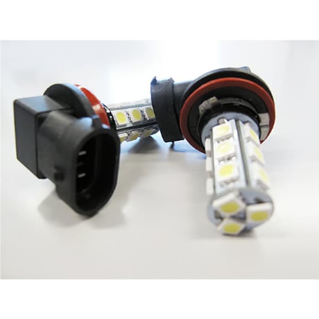 H8 / LEDフォグランプ / 3チップSMD / 18連 / ピンク / 無極性 / 2個セット / 互換品