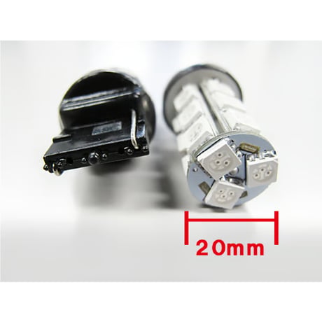 T20 / 3Chip SMD / 18連 / シングル球 (オレンジ) LED  / 2個セット / ウィンカー等に / 互換品