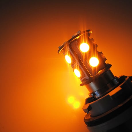 S25 / 13連 LED / シングル球 150°/ アンバー(オレンジ) / 3チップSMD / 2個セット / 互換品