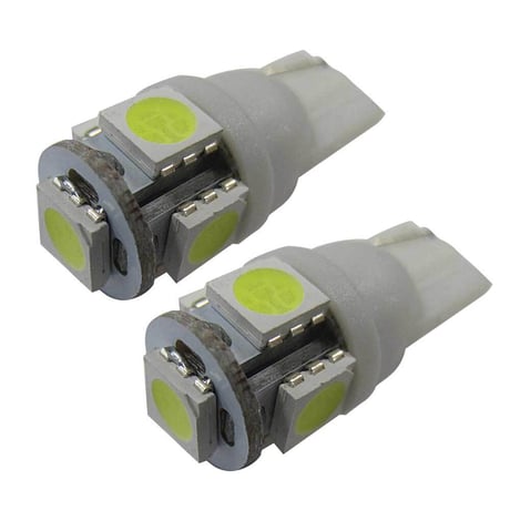 24V / Ｔ10 / SMD /  5連 / 白/ 2個セット / LED / 無極性 / ポジションランプ 等に / 互換品