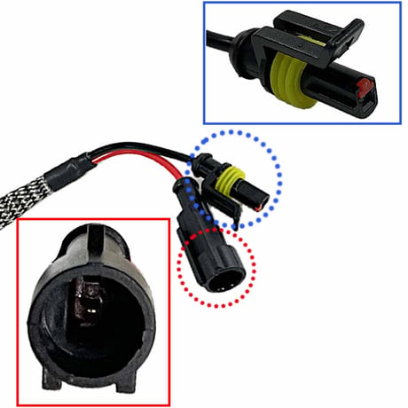 HID変換アダプターケーブル グレー カプラー付き 2個 D2C D2S D2R D4C D4S D4R 対応 互換品 hd1261
