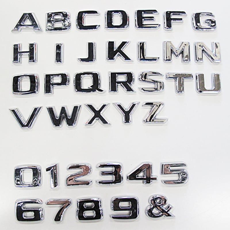 Amazon | ABC エンブレム メッキ アルファベット 文字 数字 車 メタル 飾り ステッカー シール AE05 (T, マットブラック) |  エンブレム | 車＆バイク 540i エンブレム デカール 車 数字 文字 デカール メッキバッジ 3D メタルスタイル 540i 車モデル用 ブラック