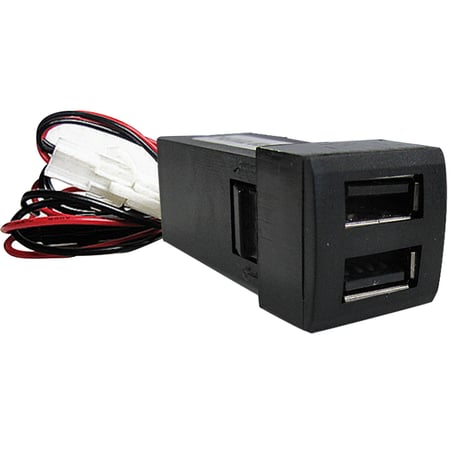 (車載用) USB充電ポート増設キット/ USB２ポート / スズキ Cタイプ / スペーシア MK54S MK94S 互換品