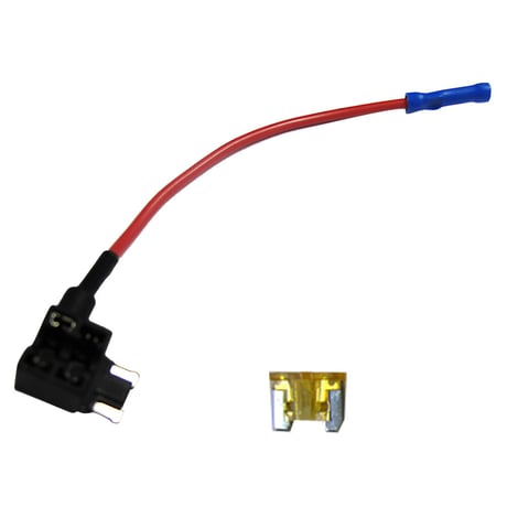 車用 ヒューズBOX 電源取り出し配線 (低背タイプ)(1個) 5Aヒューズ付き / カシメタイプ / 互換品