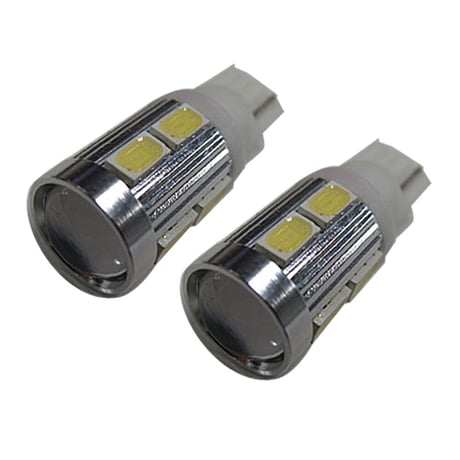 T10/T16 / ウェッジ / 側面８ＳＭＤ＋前面Cree製５Ｗ級LED / 白 /2個/新開発 5630チップSMD /互換品