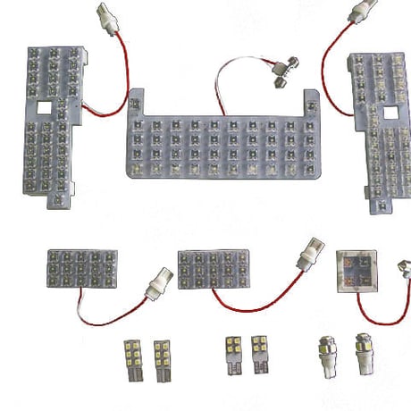 プリウス30 / ルームランプセット / (FLUX＋SMDタイプ) / 12ピース / 総合計172発 / 白/ LED 互換品