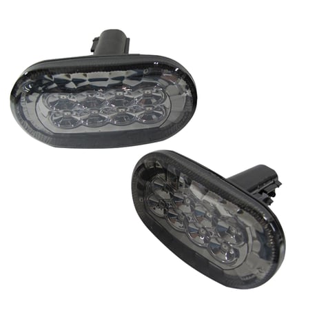 スズキ車 汎用 / 楕円型 サイドマーカーLED / スモークレンズ / 2個セット / 互換品