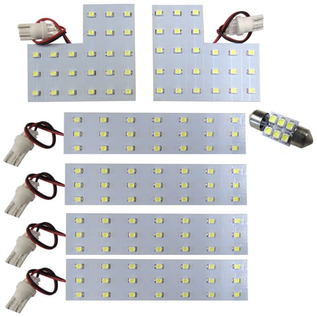 エスティマ 50系 / ルームランプセット / 7ピース / 合計138発 SMDタイプ / 白 / LED / 互換品