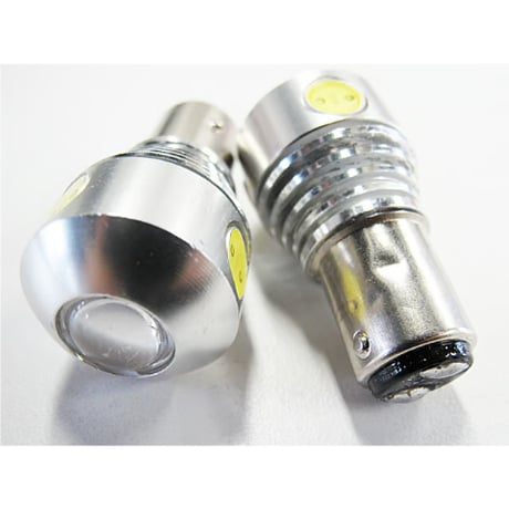 12Ｖ用 /S25 / 9.5W搭載 / ダブル球 / 180°/ 白 / 2個 / LED /CREE製最新チップ搭載/互換品