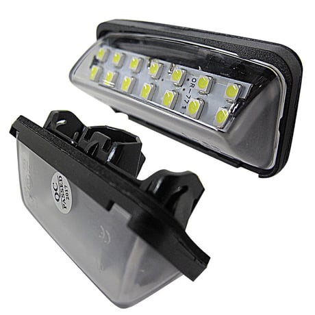 30系 アルファード ヴェルファイア/ ライセンスランプ(2) / 白 /2個/アッセンブリー交換 /片側14SMD / 互換品