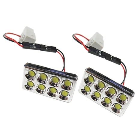 汎用 / インナーランプ / SMD 8連 / 白/ 2個セット / LED / フットランプなどに / 純正交換品 / 互換品