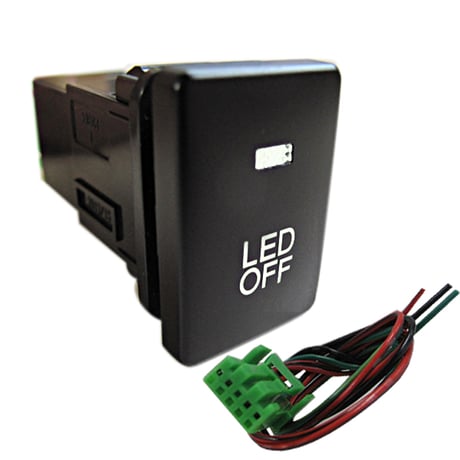 LEDポジション ON/OFFスイッチ / トヨタ スズキ ダイハツ車 汎用 / Ａタイプ(1) / 発光色 白 / 互換品