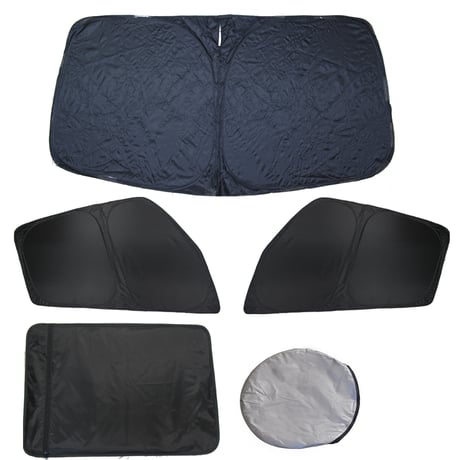 薄型サンシェード 収納ケース付き / カムロード キャンピング (標準幅) 互換品 / 3ピース/日よけ/折りたたみ/T121B