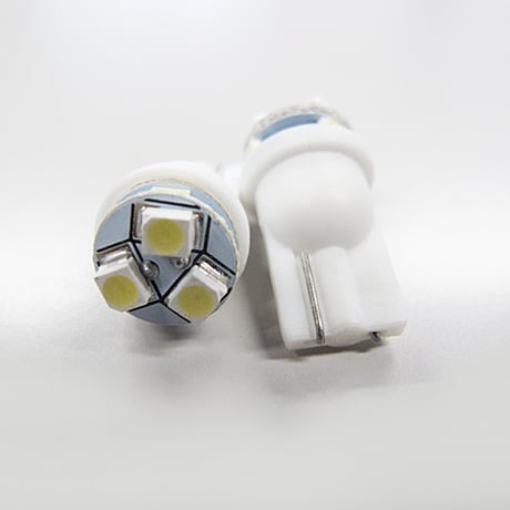 T10 / SMD 6連 / ウェッジ球 / 白 / LED / 2個セット / ショートボディでスペースの少ない場所に /互換品