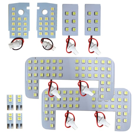 ランクル プラド 150系 / 後期型 7人乗り / ルームランプセット / 10ピース / 合計140発 SMD /白 互換品