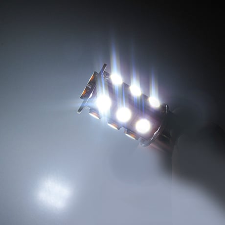 S25 / 18連 LED / ダブル球 180°/ 白 /  3チップ SMD / 2個セット/ 超高輝度 / 互換品