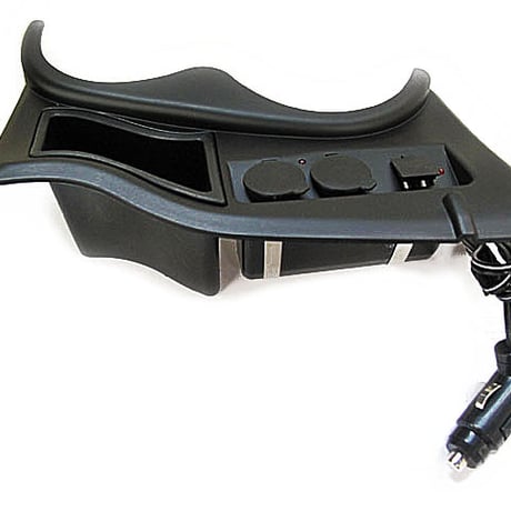 フロントコンソール 電源BOX / アクア NHP10系用 / 色：ブラック / ソケット・USBポート各2口増設 / 互換品