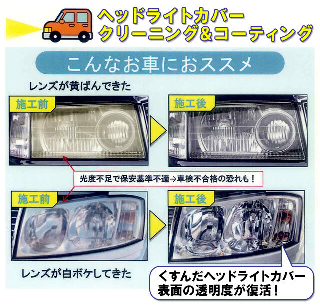 ワコーズ / ヘッドライト用ハードコート復元キット / ベース処理剤