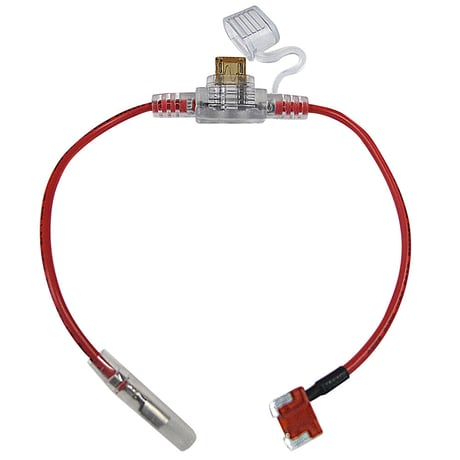 車用 電源取り出しヒューズ (低背タイプ)(1個) 5Aヒューズ付き / 10A（赤） / 互換品