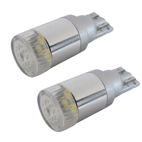 12V 24V/ Ｔ10 / SMD 3連 / 3030チップ / リフレクター付きレンズカバー / 白 / 2個/LED/互換品