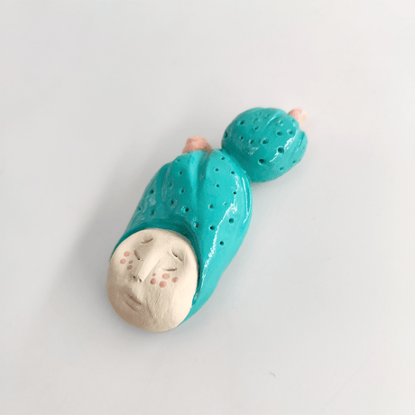 手作り作品★宇宙人マグネット★サボテン【注文後5日以内に出荷】