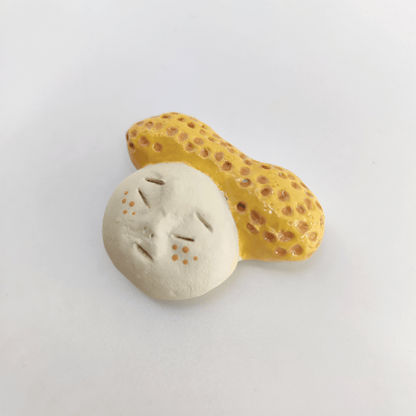 手作り作品★宇宙人マグネット★ピーナッツ【注文後5日以内に出荷】
