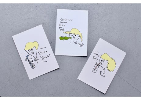 POP POP POSTCARD 3P ”GIRLS”