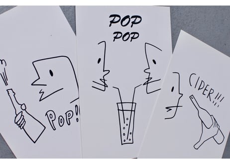 POP POP POSTCARD 3P ”BOYS”
