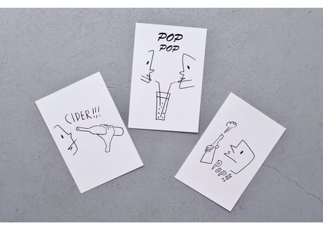 POP POP POSTCARD 3P ”BOYS”