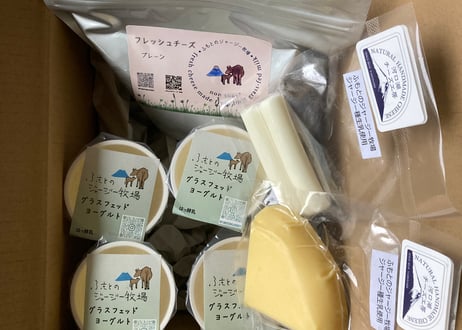 【送料込み】チーズ3種とヨーグルト4個セット