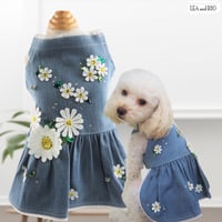 デニムワンピース 犬 猫