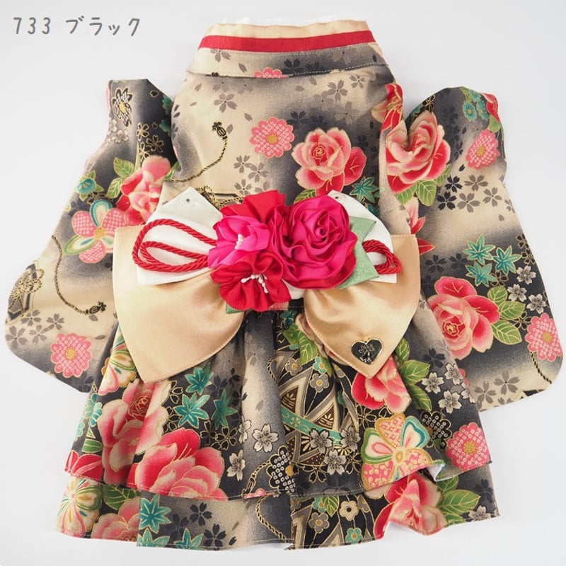 和んぴぃす ワンピ パピー 小型犬 犬 猫 ペット 服 犬服 猫服 着物P733 犬服 猫服 ペット服 超小型パピー犬 春夏用 デザインワンピ