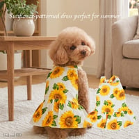 ひまわりワンピース 犬 猫