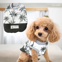 ヤシの木柄トップス 犬 猫