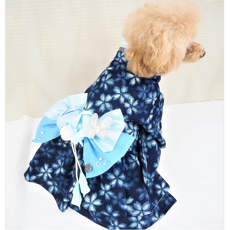 着物風ワンピース 犬 猫 | LEAandRIO