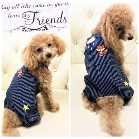 デニムロンパース 犬 猫