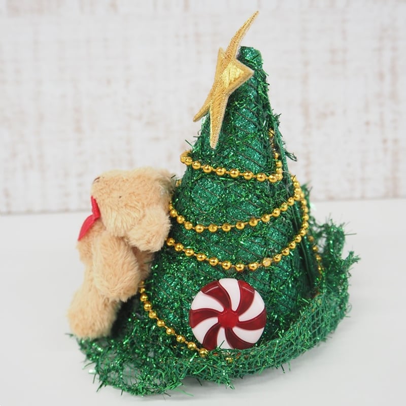 クリスマスツリー型の帽子 犬 猫 | LEAandRIO