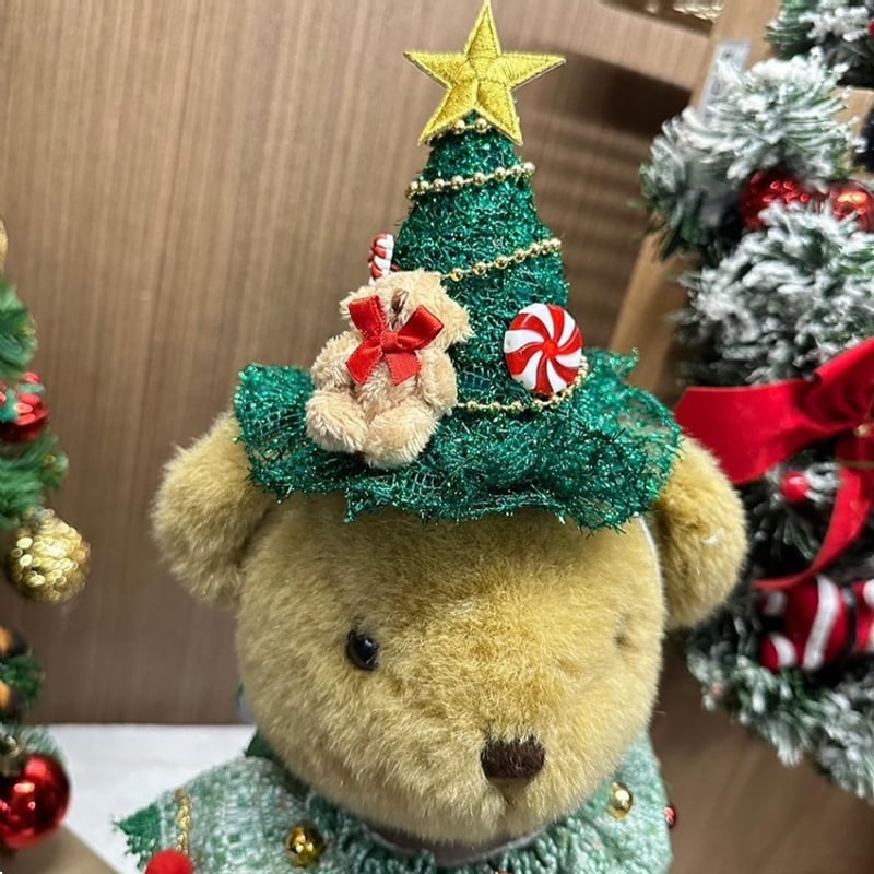クリスマスツリー型の帽子 犬 猫 | LEAandRIO
