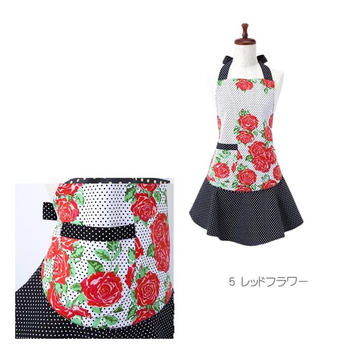 フラワープリントエプロンセットKAHRI KAHRI HOME エプロン他4点セット