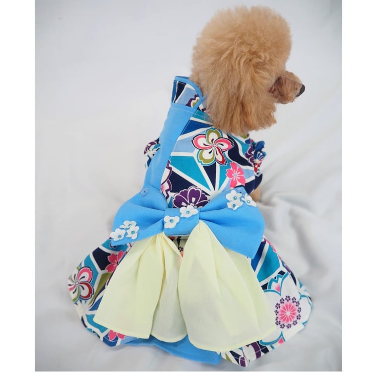 和柄ワンピース 犬 猫 | LEAandRIO
