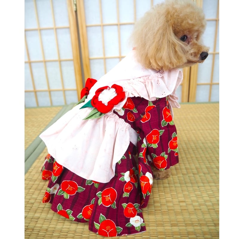 着物風ワンピース 犬 猫 | LEAandRIO