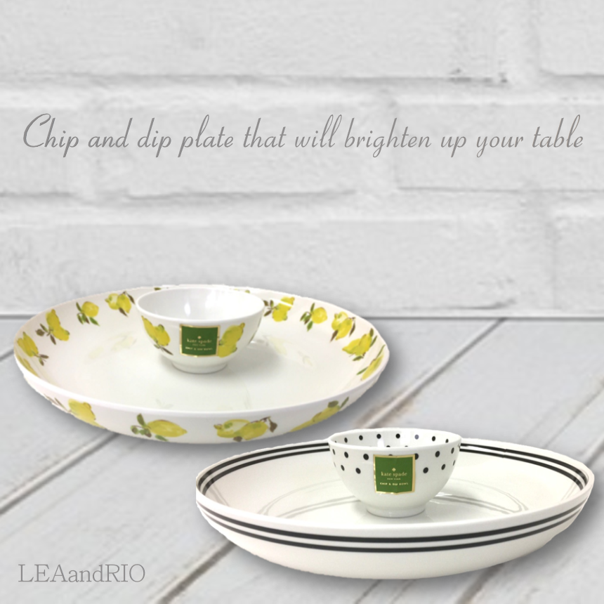 プレート 【モノトーン】チップ＆ディップ お皿 食器 kate spade 36 kate spade 食器 | LEAandRIO