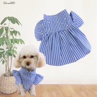 フレア袖ワンピース 犬 猫